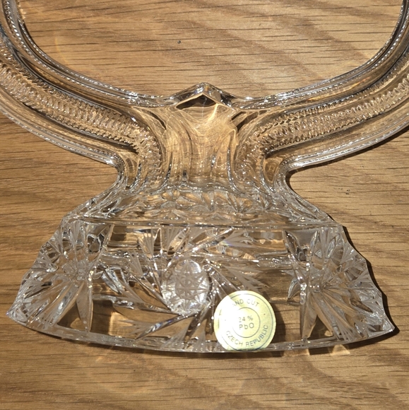 ✨ Bohemian Glass Czech Crystal Hand-Cut Double Candle Holder 24% PbO – 6"x8" - Picture 2 of 12